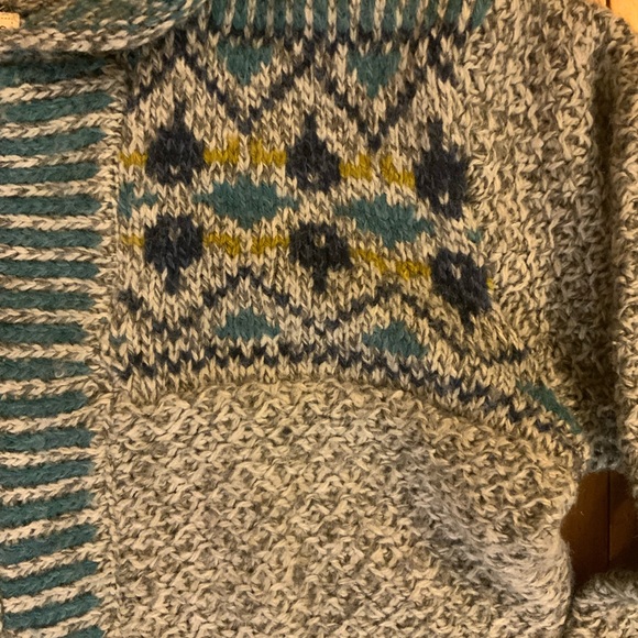 Royal Robbins Gray and Blue Patterned Cardigan - Picture 3 of 7